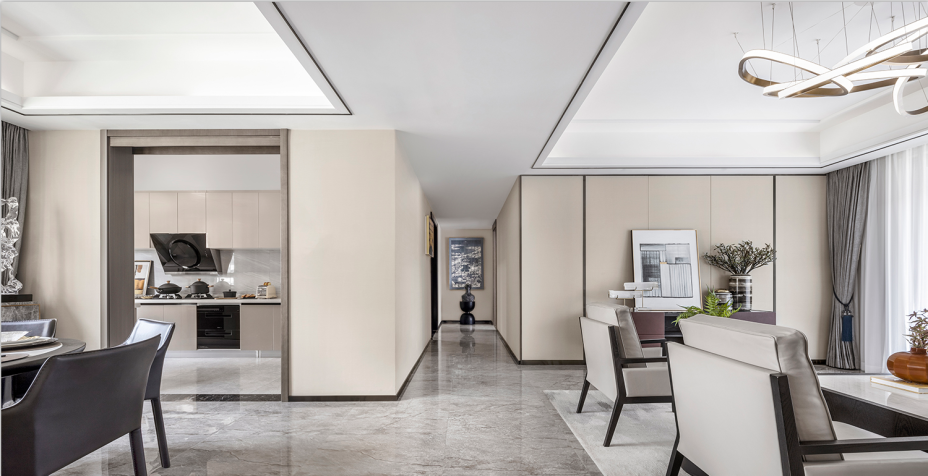 新中式风格家装设计室内装修效果图-走廊 新中式风格家装设计室内装修效果图-走廊