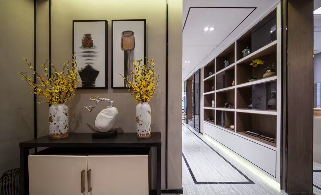 顺德碧桂园复式260平米新中式风格装修案例-玄关装饰 顺德碧桂园复式260平米新中式风格装修案例-玄关装饰