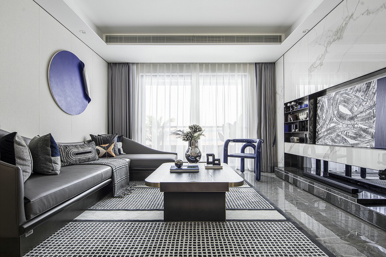 现代摩登风格家装设计室内装修效果图-客厅 现代摩登风格家装设计室内装修效果图-客厅